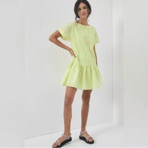 Anthropologie Corey Lynn Calter Mariah Textured Mini Dress Size Medium Coastal